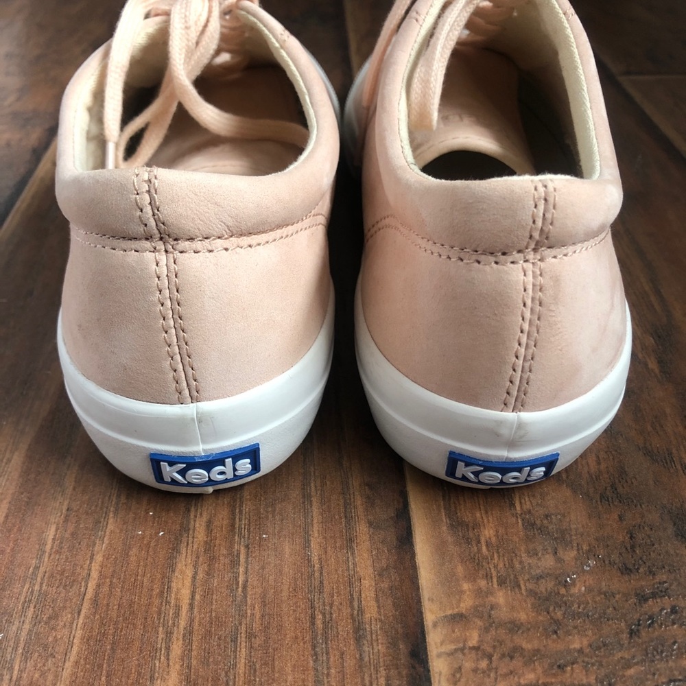 BRAND NEW blush pink lace up Keds